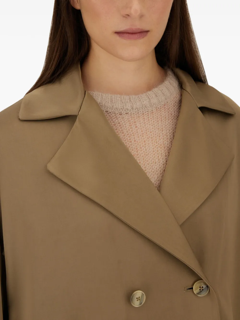 Herno Sailorjas met dubbele rij knopen en revers Beige