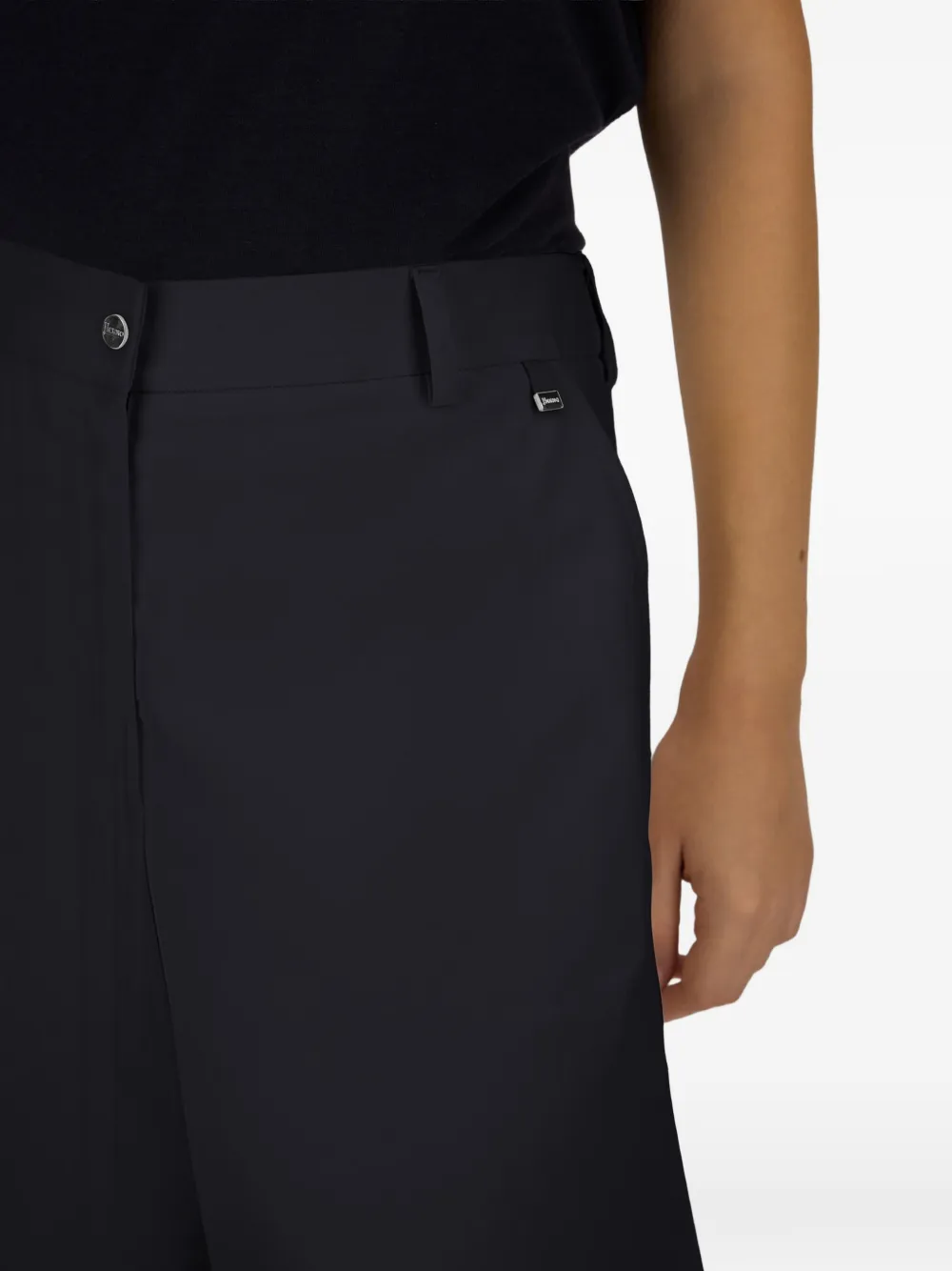 Herno Broek met wijde pijpen Zwart