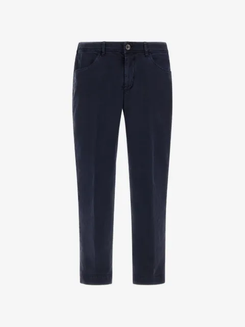 Herno elasticated waist five-pocket trousers