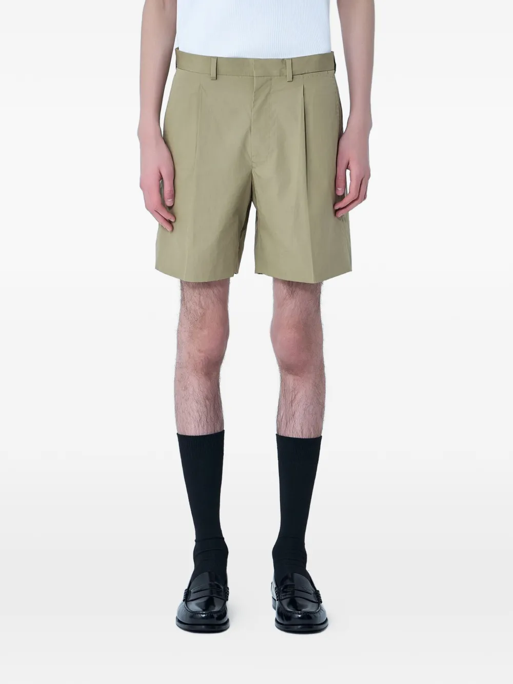 Prada Shorts mit Falten - Nude