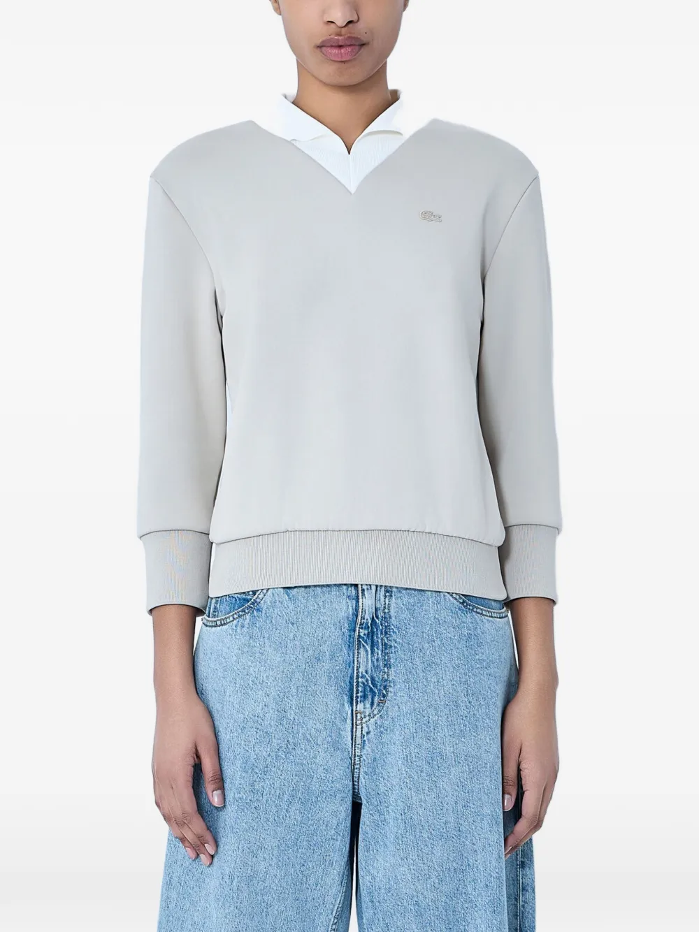 Lacoste V-neck sweater - Toni neutri