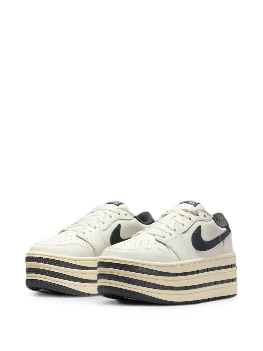 Jordan 1 Low Triple Stack Sneakers In Neutral