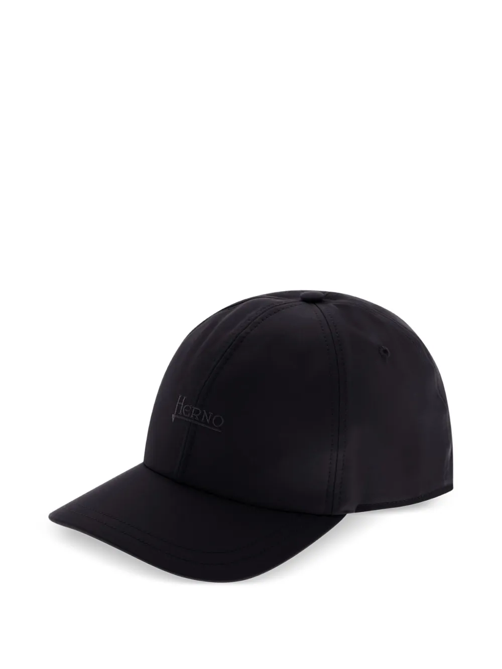 Herno Honkbalpet met geborduurd logo Zwart