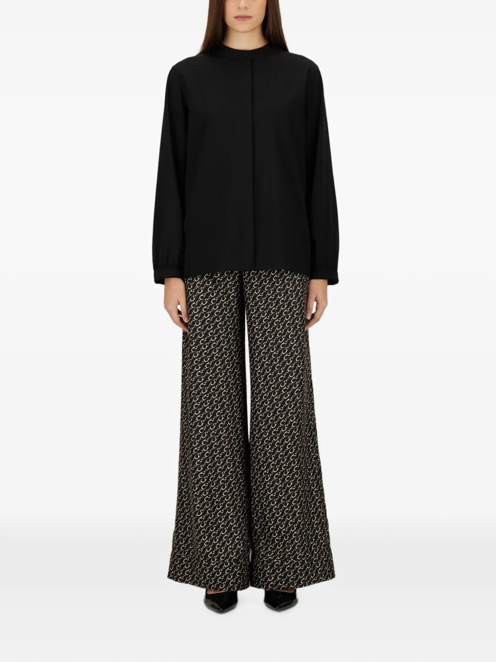 Herno graphic-print trousers Zwart