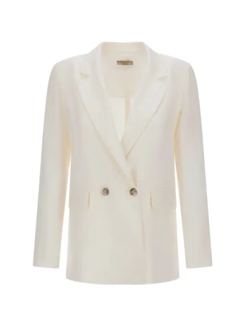 Herno double-breasted linen blazer