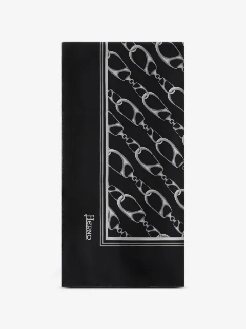 Herno graphic-print scarf