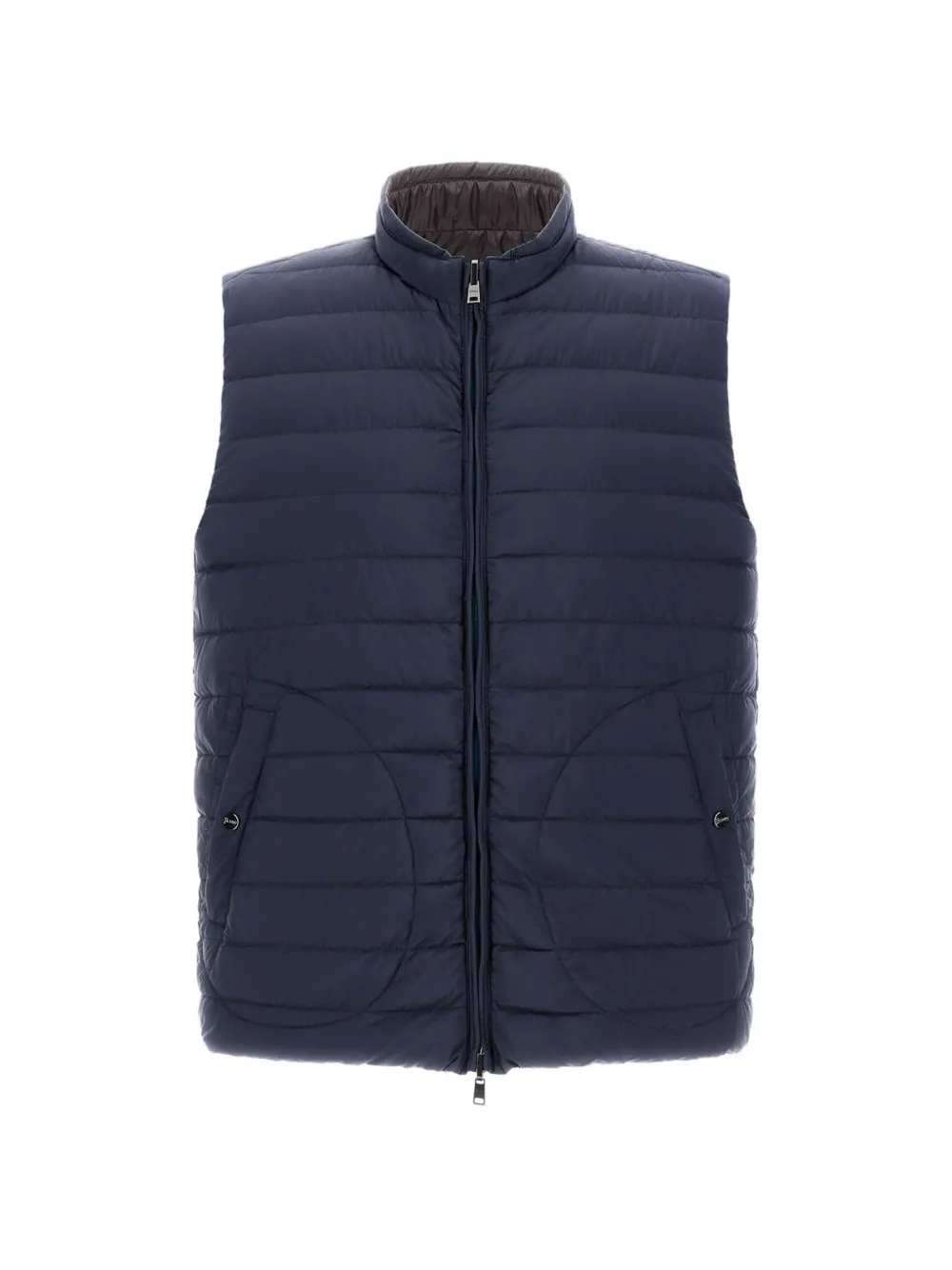 Herno reversible quilted down gilet - Blau