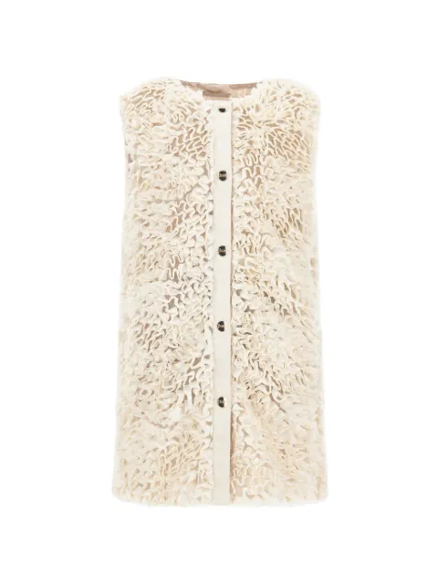 Herno Kids gathered georgette coat