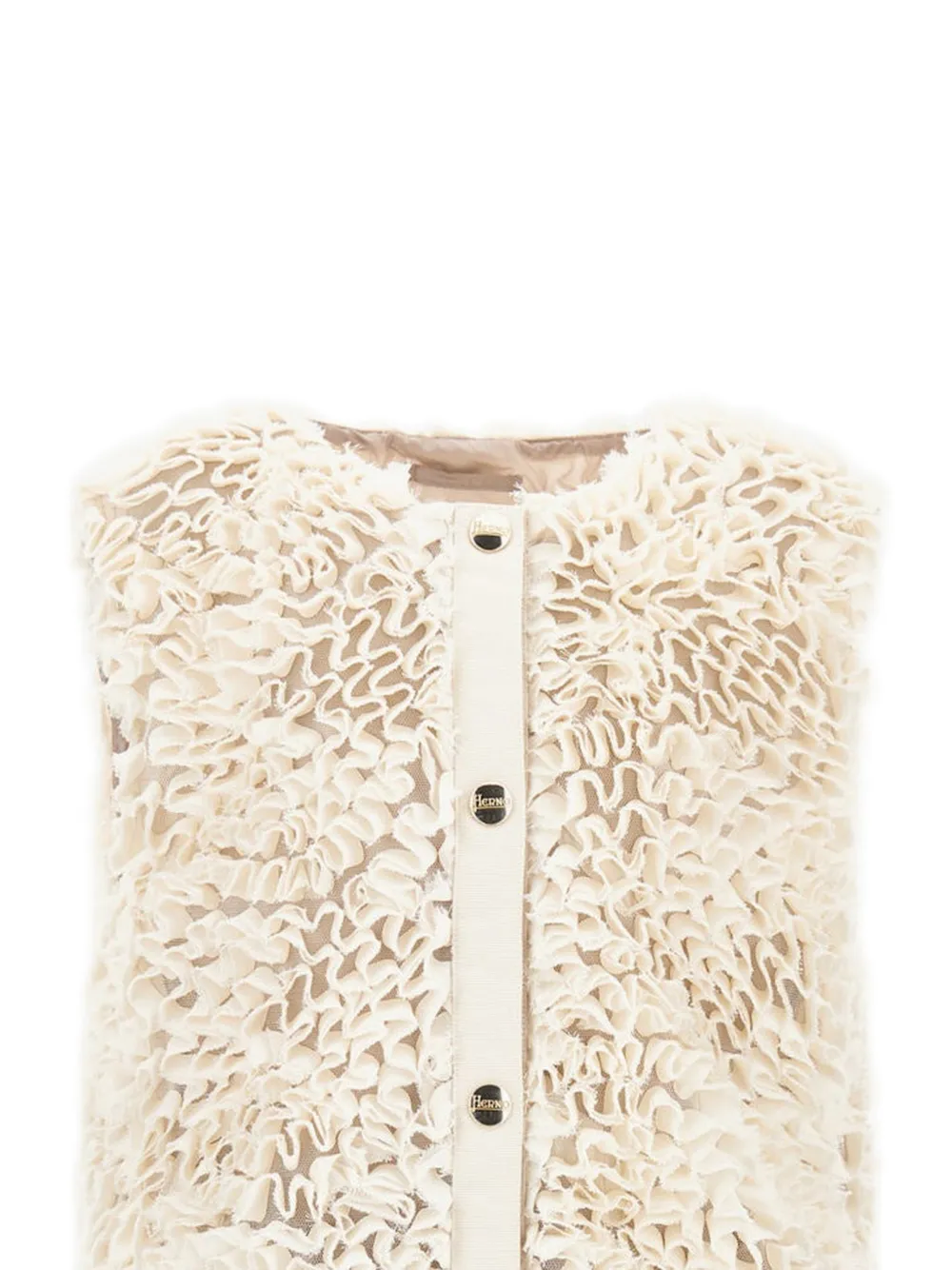Herno Kids Gesmockte jas Beige