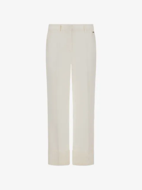 Herno pressed crease turn-ups trousers