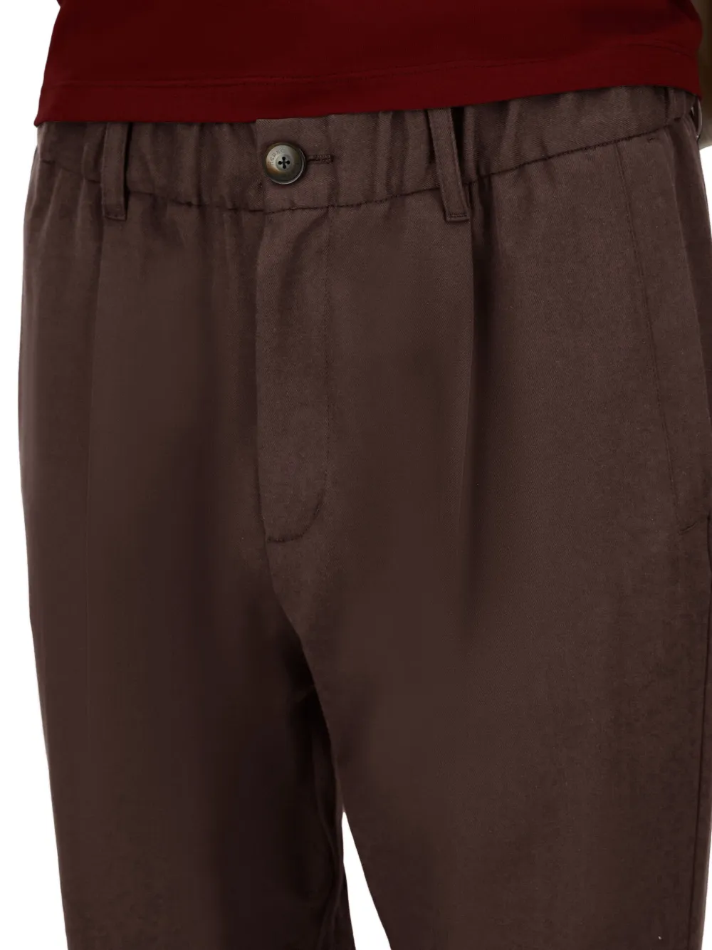 Herno Broek met geplooid detail Bruin