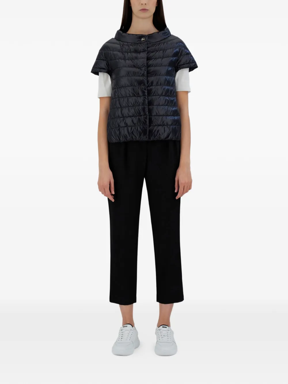 Herno Greta jack met korte mouwen Blauw