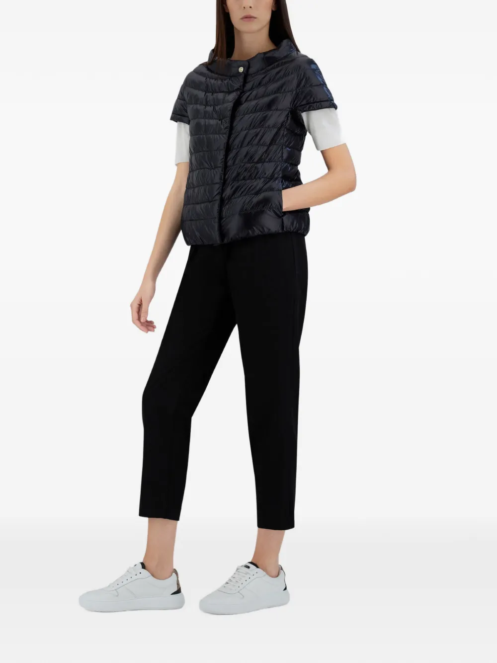 Herno Greta jack met korte mouwen Blauw