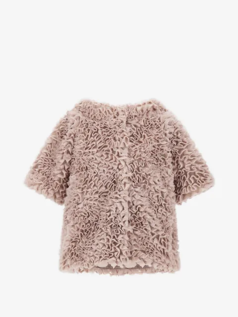 Herno Kids georgette gathered jacket