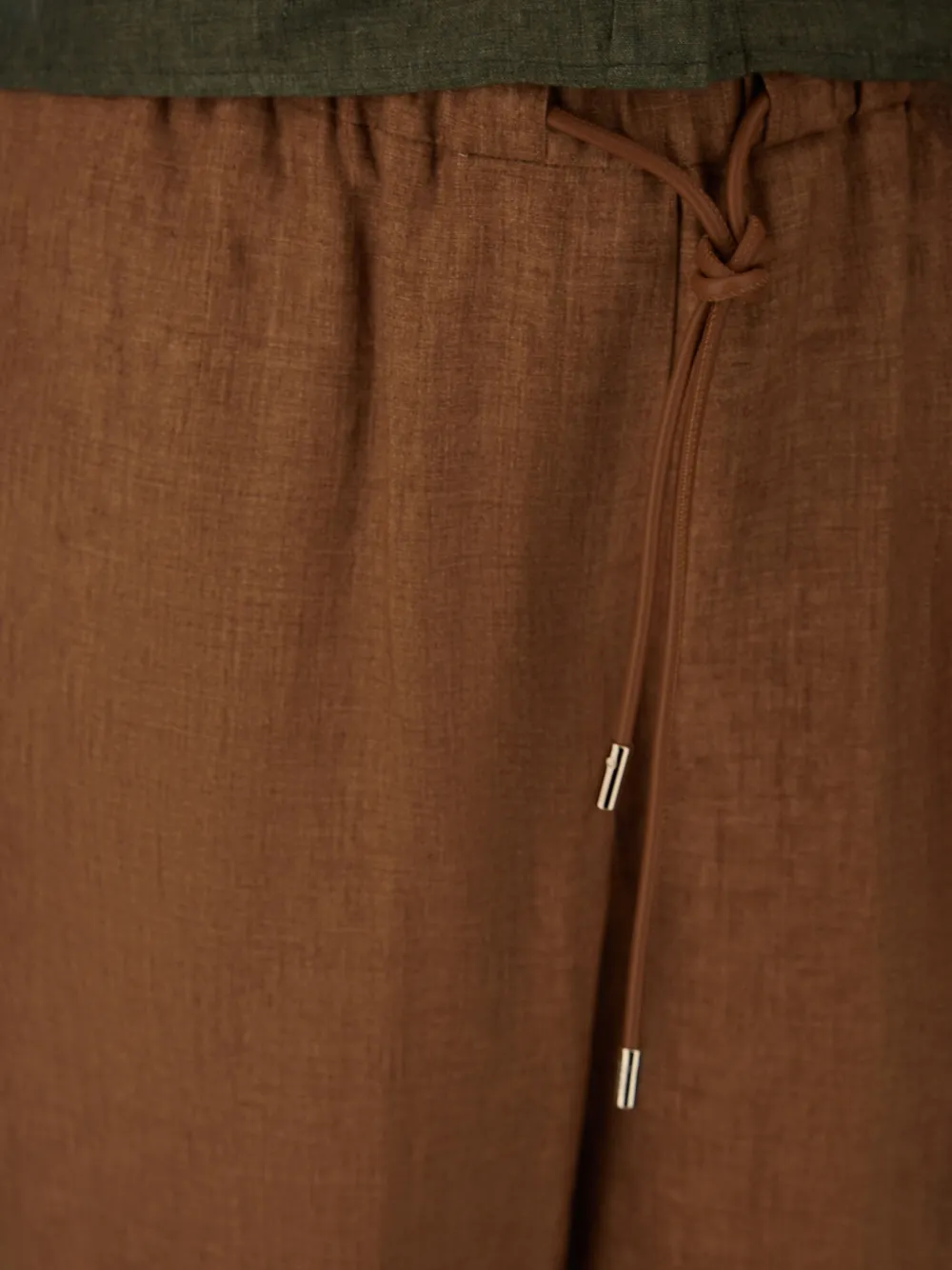 Herno Broek met trekkoordtaille Bruin