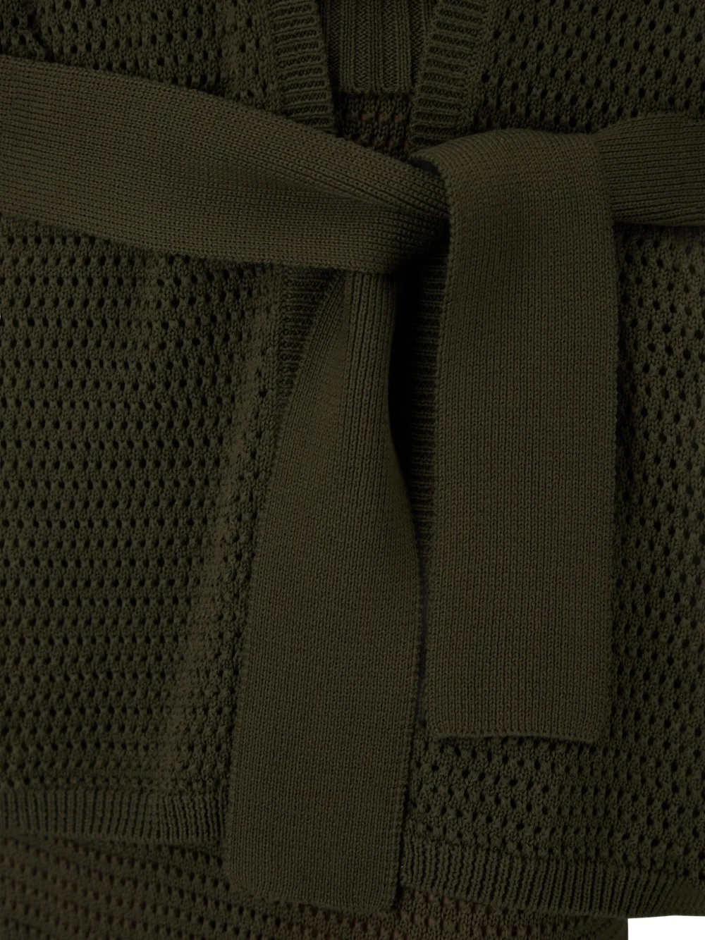 Herno Opengebreid vest Groen