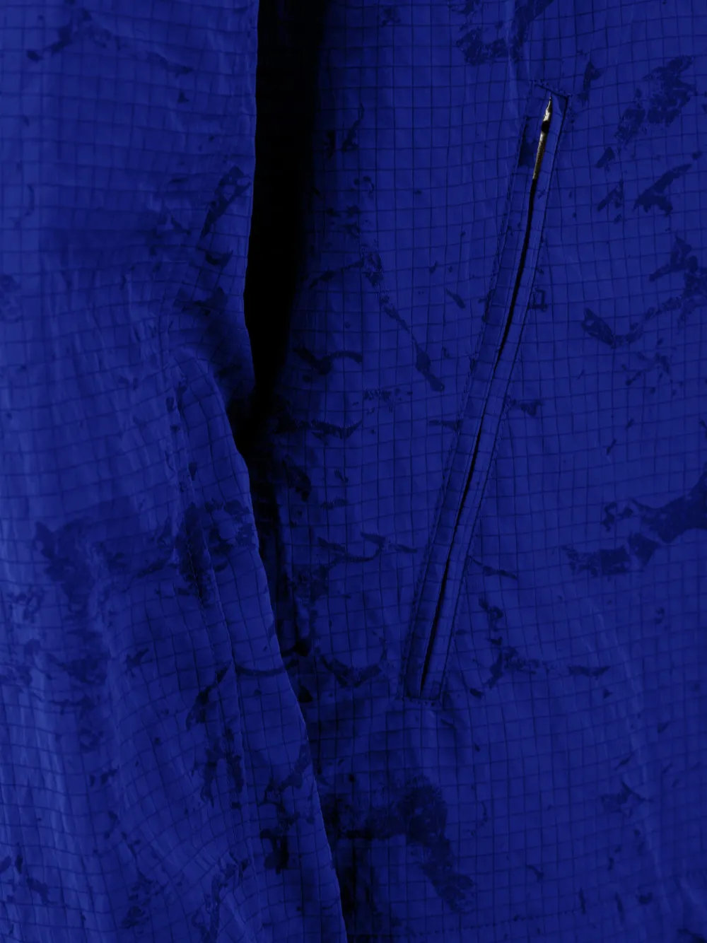 Laminar Jack met capuchon en jacquard Blauw
