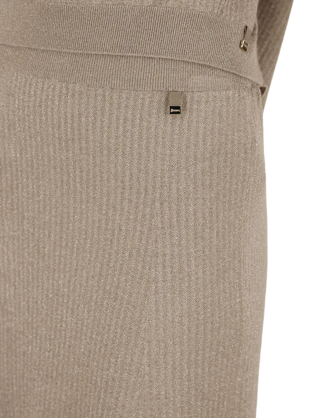 Herno Geribbelde rok Beige