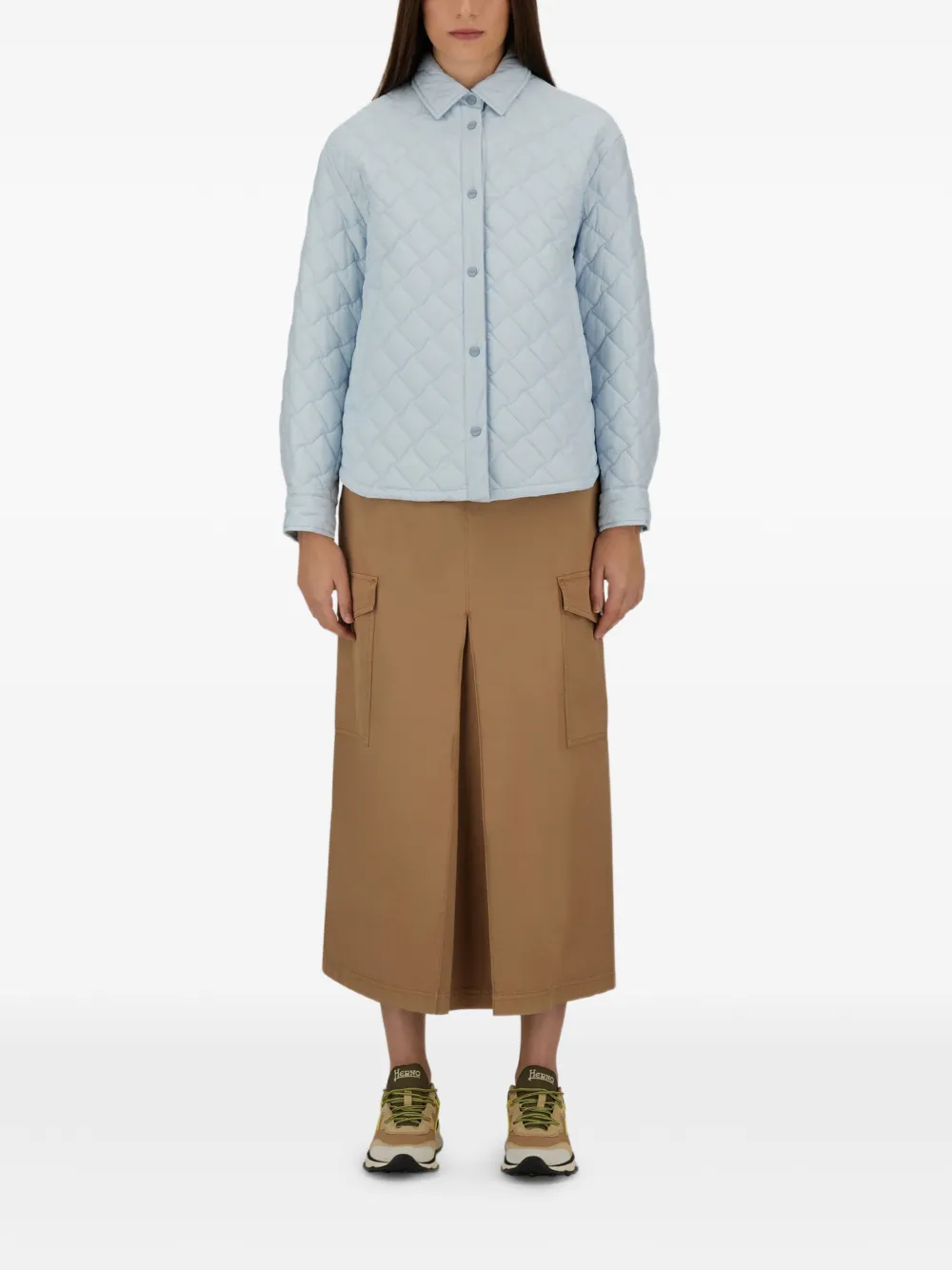  Herno Camicia Trapuntata - Blu 