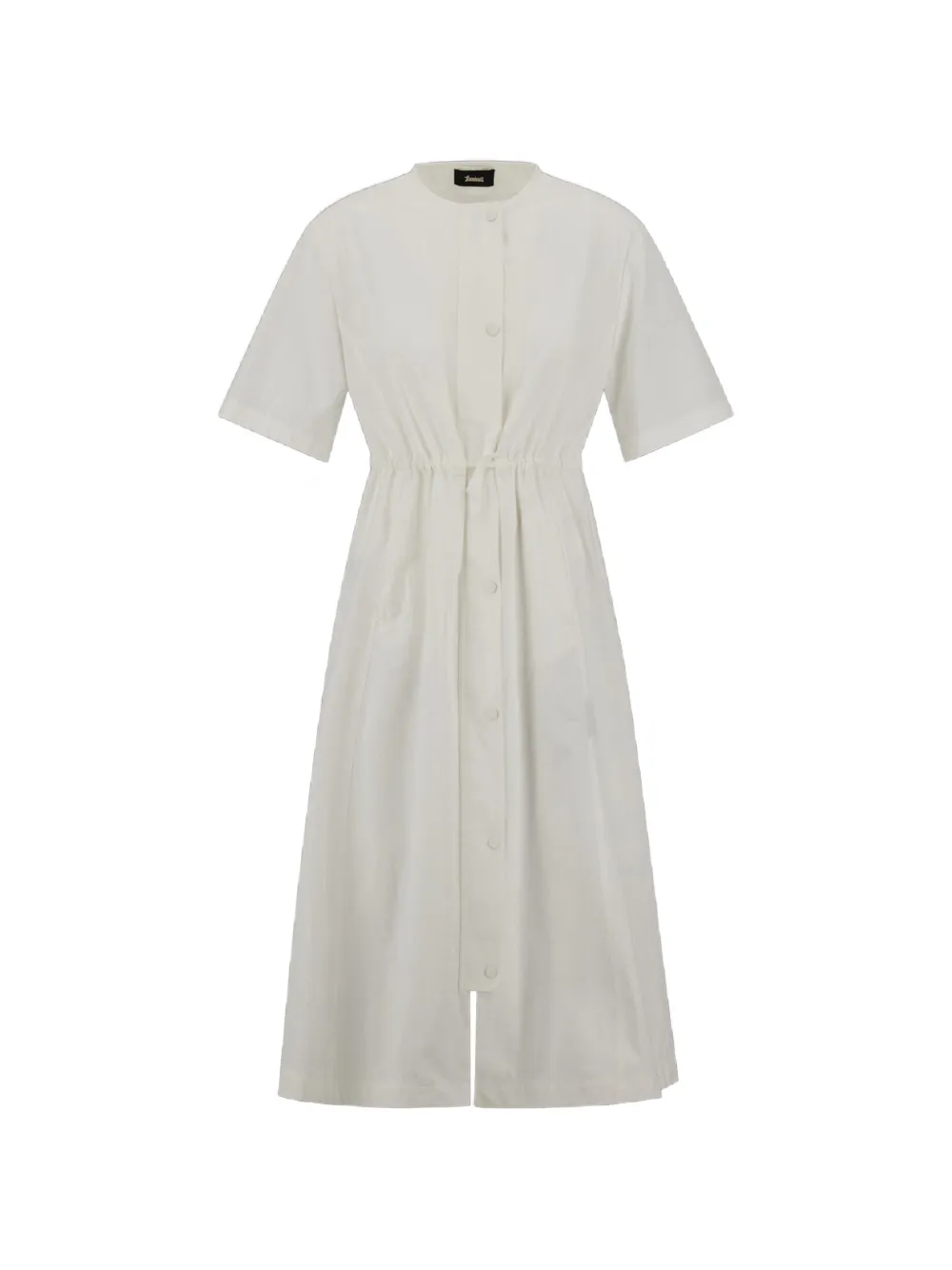 Laminar short-sleeves midi dress