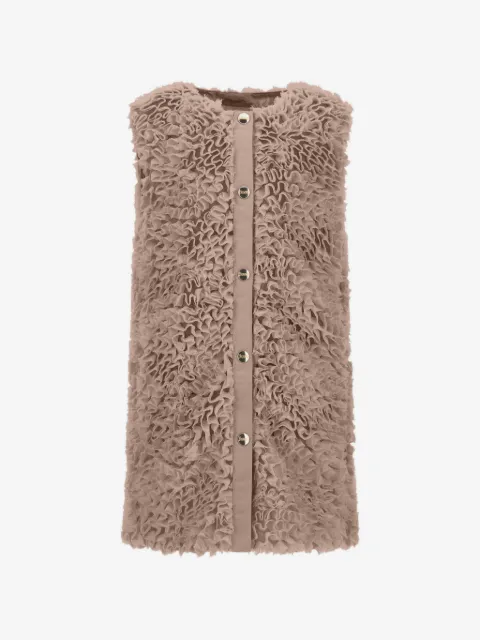 Herno Kids chaleco con aplique bordado