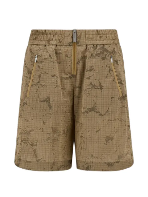 Laminar jacquard elasticated shorts
