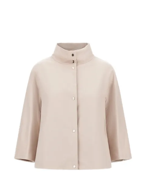 Herno high-neck button cape