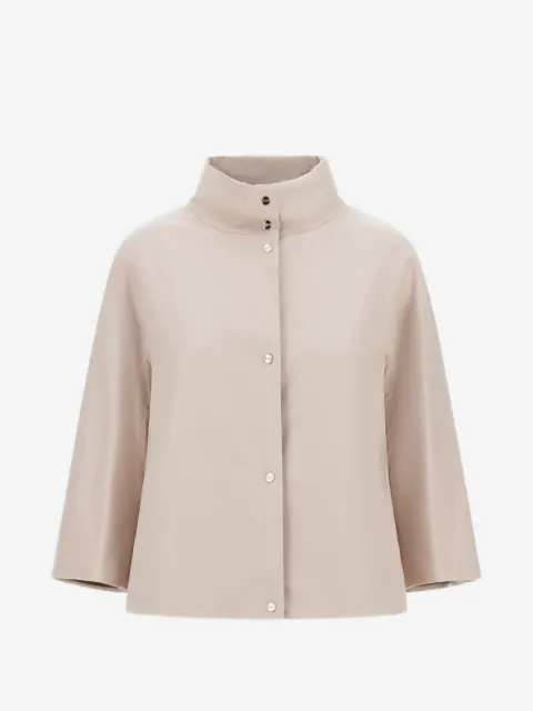 Herno capa con botones y cuello alto