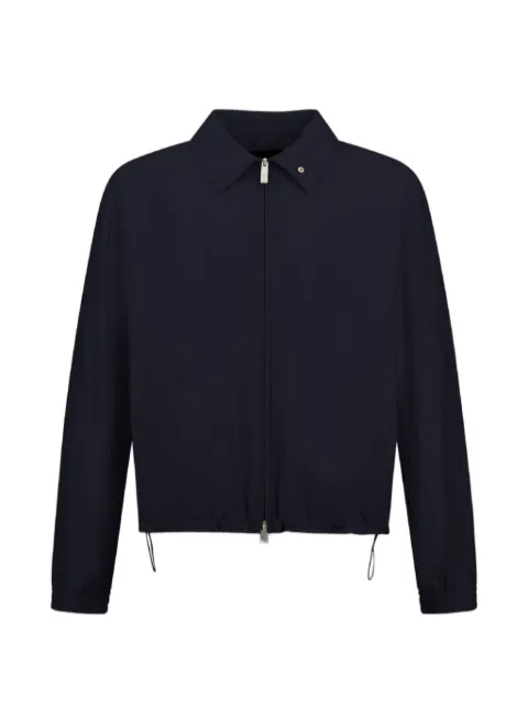 Laminar crinkle zipped jacket 