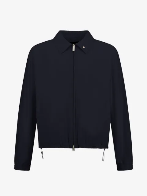 Laminar crinkle zipped jacket 