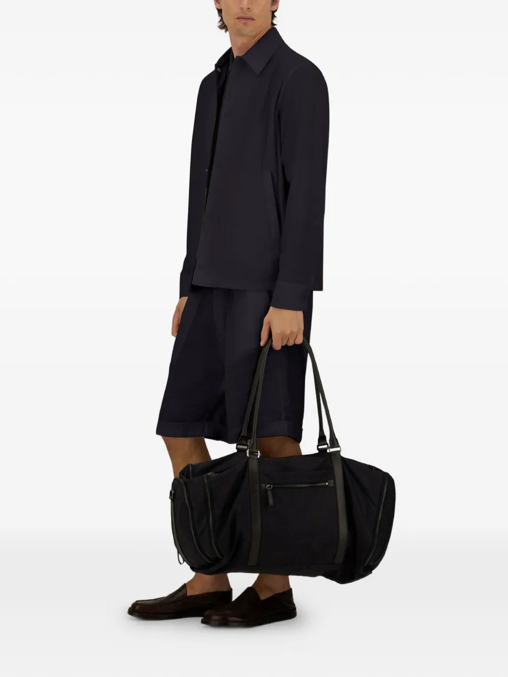 Herno Overhemd met ruches Blauw