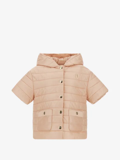 Herno Kids hooded short sleeve jacket