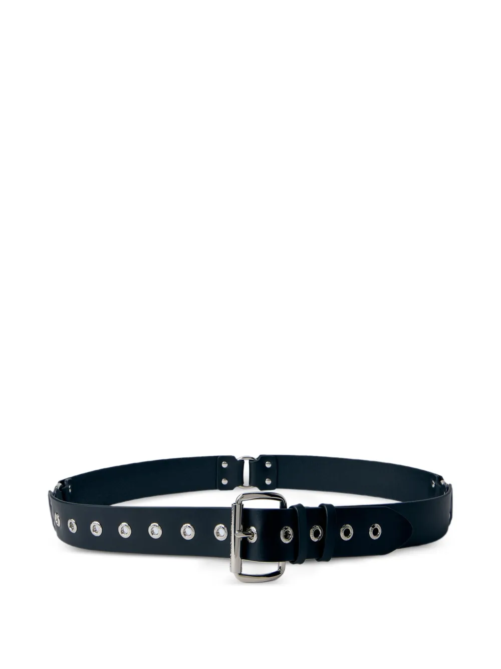 Vivienne Westwood logo-engraved leather belt - Nero