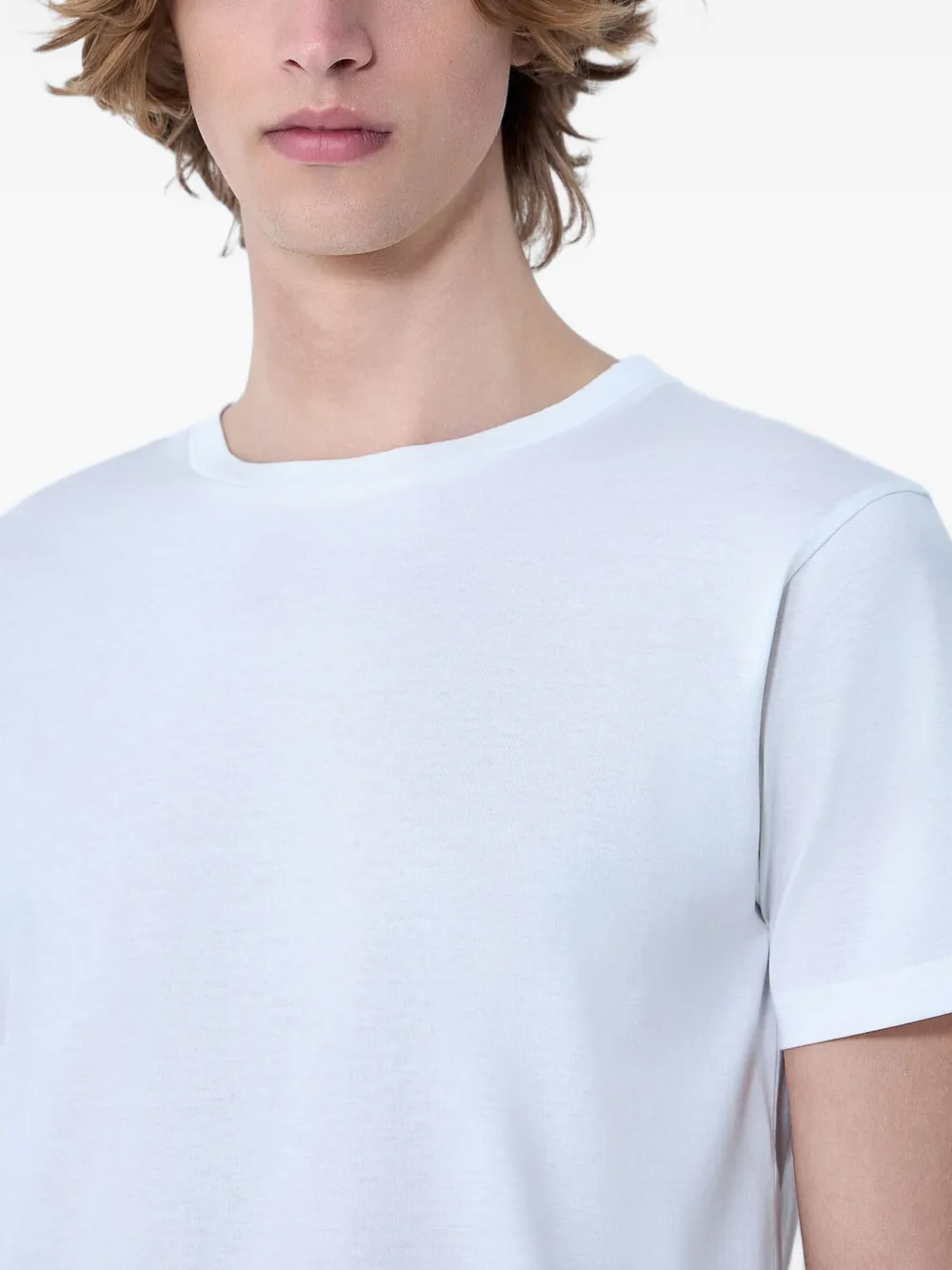 Rier Crewneck Short-sleeve T-shirt in White, view 4
