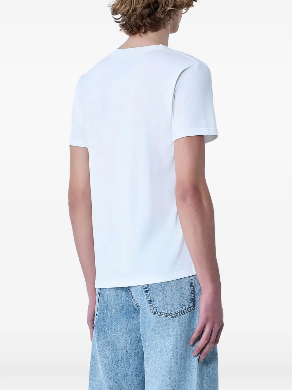 Rier Crewneck Short-sleeve T-shirt in White, view 3