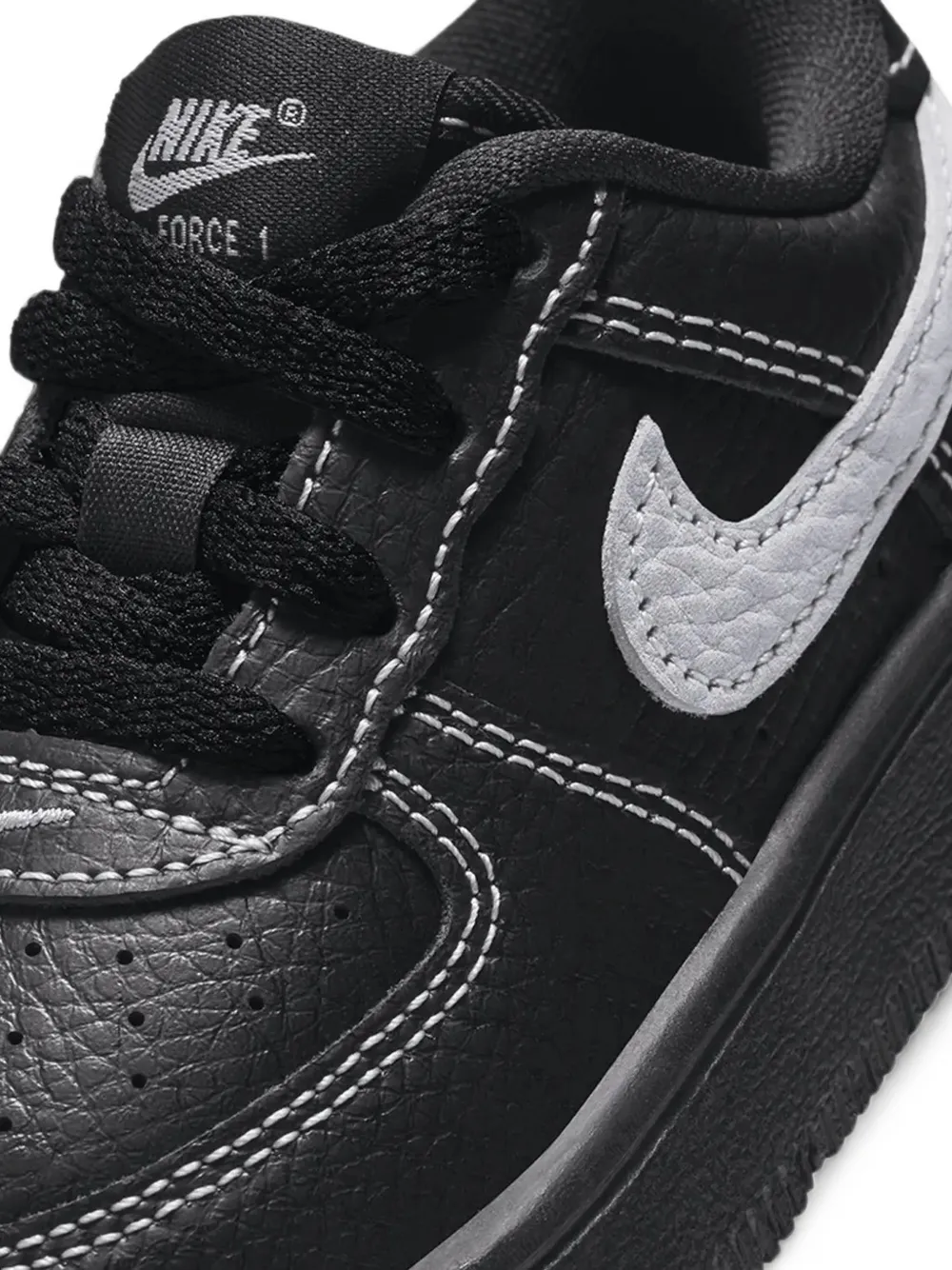 Nike Kids Air Force 1 Low LV8 3 sneakers Zwart