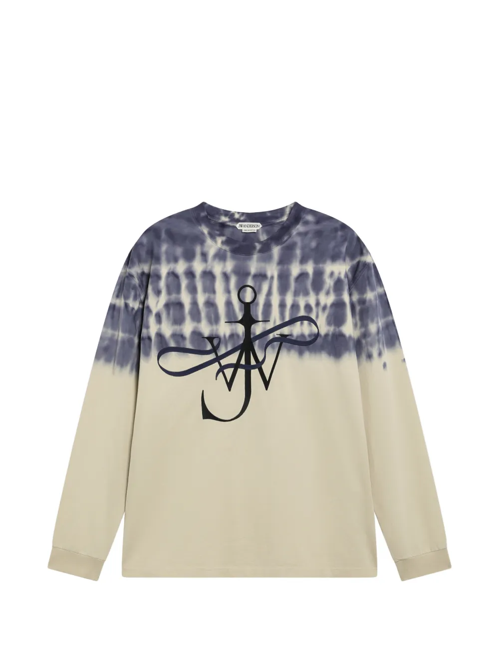 JW Anderson anchor-logo tie-dye sweatshirt - Toni neutri