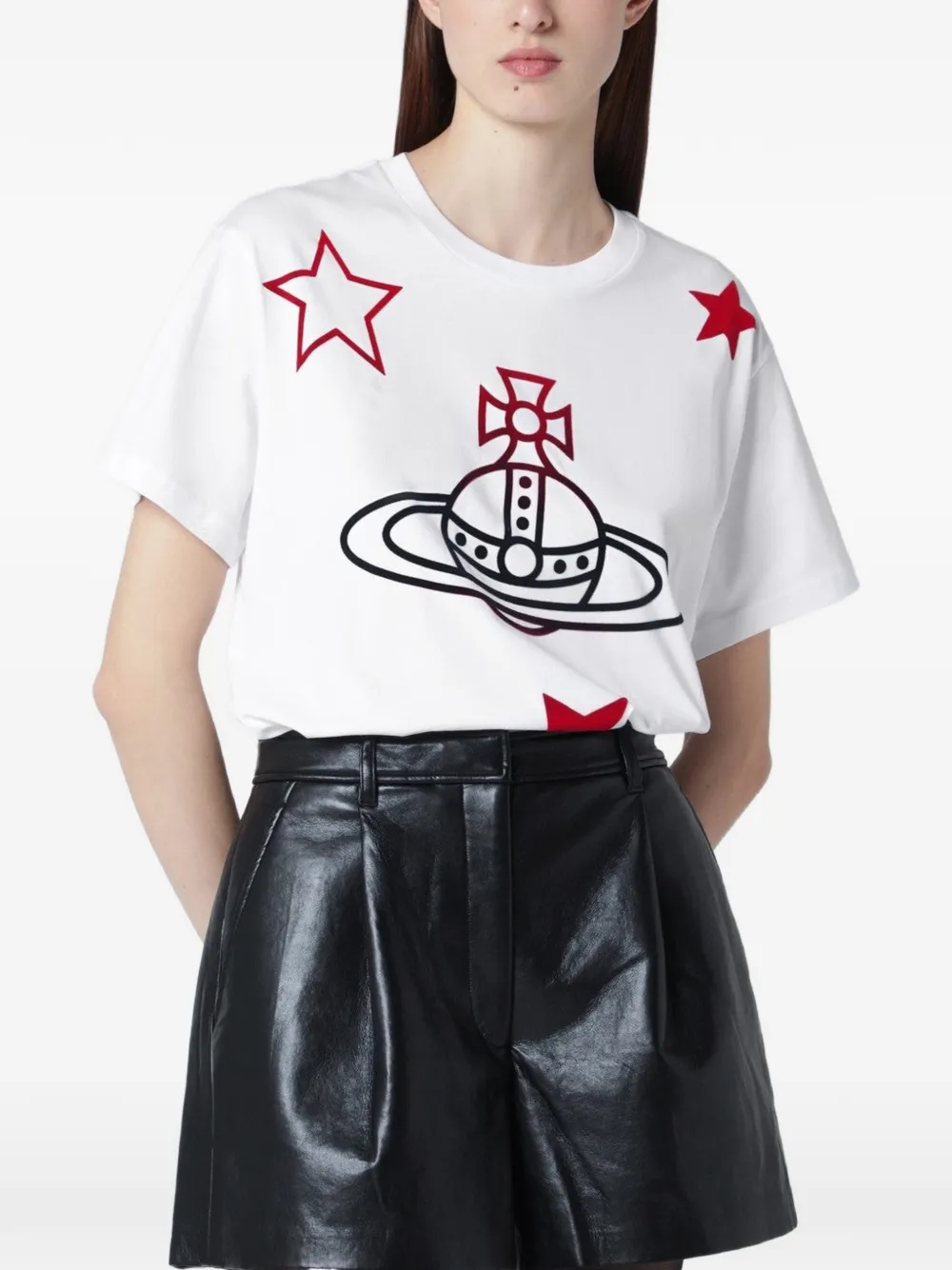 Vivienne Westwood Orb and Stars Classic T-shirt - Bianco
