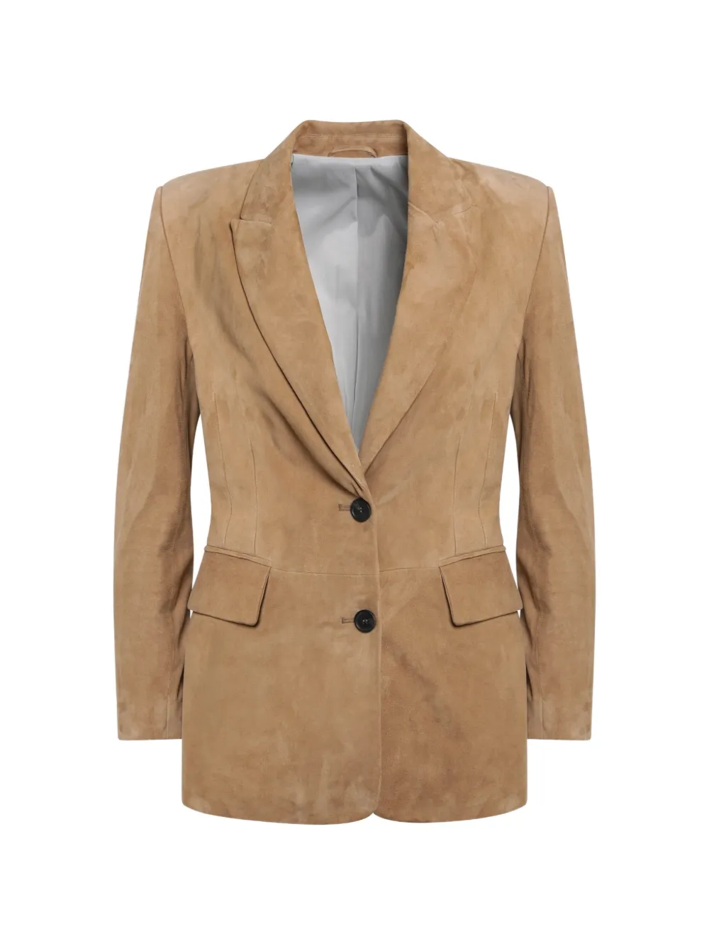 Sword single-breasted suede blazer - Neutrals