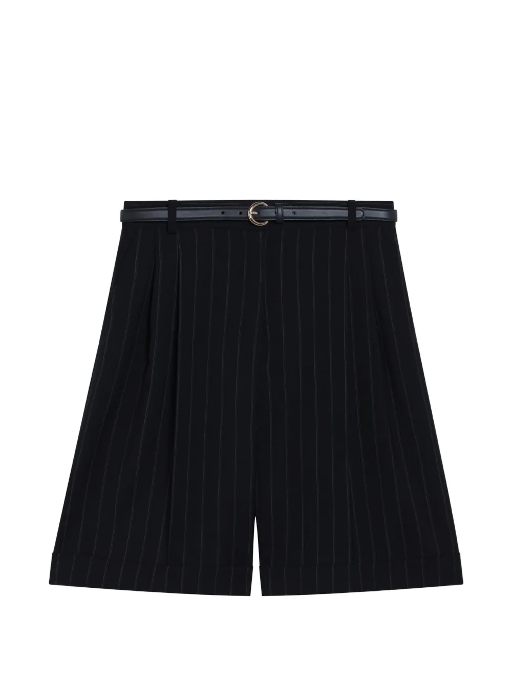 Max Mara pinstripe-pattern shorts - Nero
