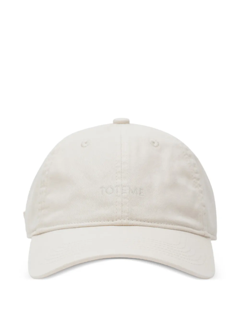 TOTEME logo-embroidered cap - Toni neutri