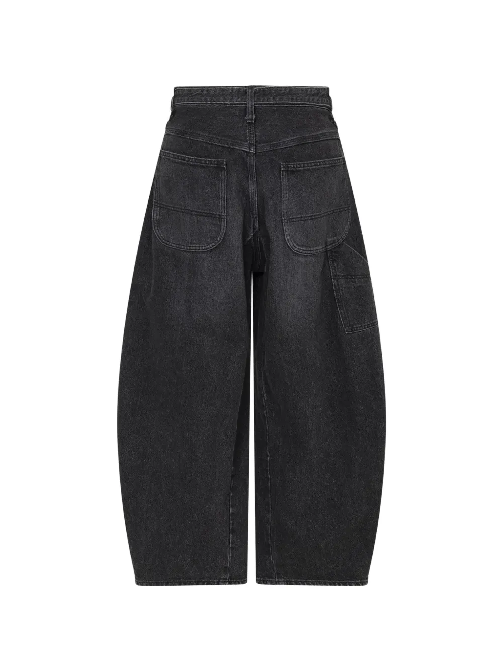 パンツ sacai Wide Denim Pants / BLACK / Size:0 Sacai Belted Jeans | Black | FARFETCH JO