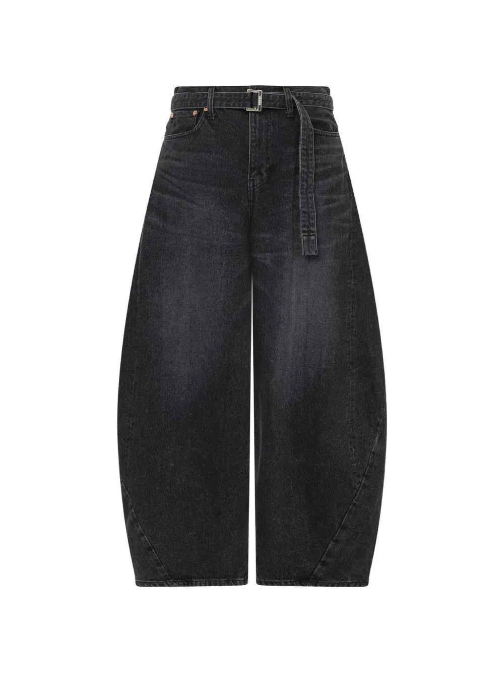 sacai Jeans con cintura - Nero
