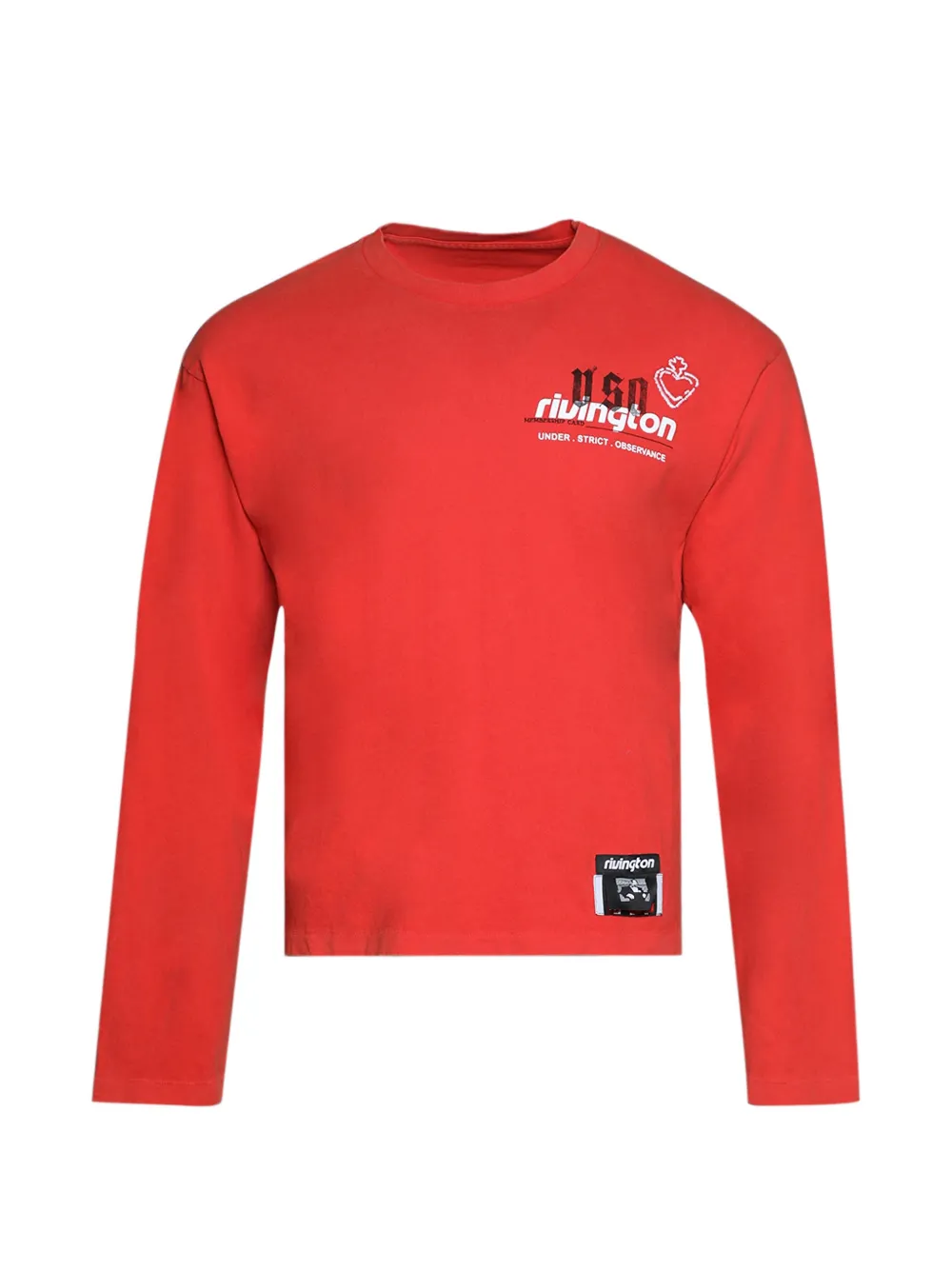 RIVINGTON ROI REBIS Membership USO long-sleeve T-shirt - Rosso
