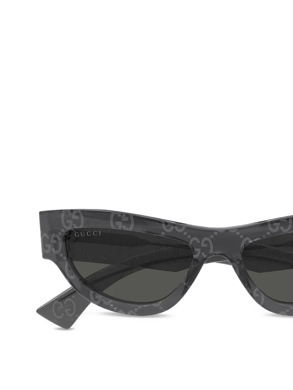 Gucci Eyewear GG zonnebril met cat-eye montuur Grijs