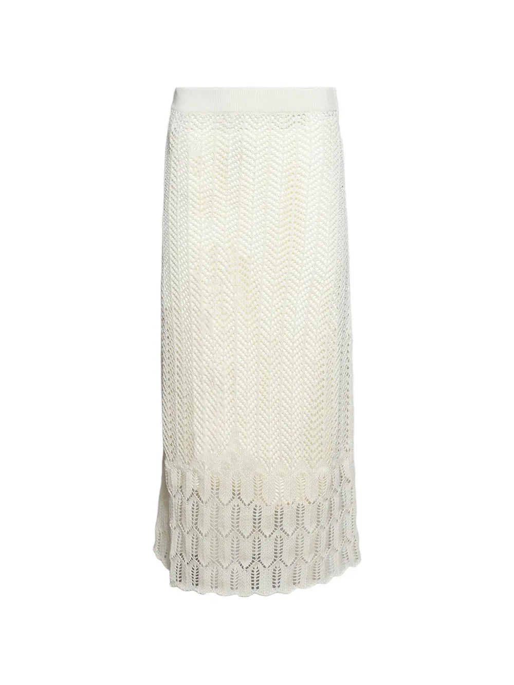 Jil Sander side-slit maxi skirt - Toni neutri