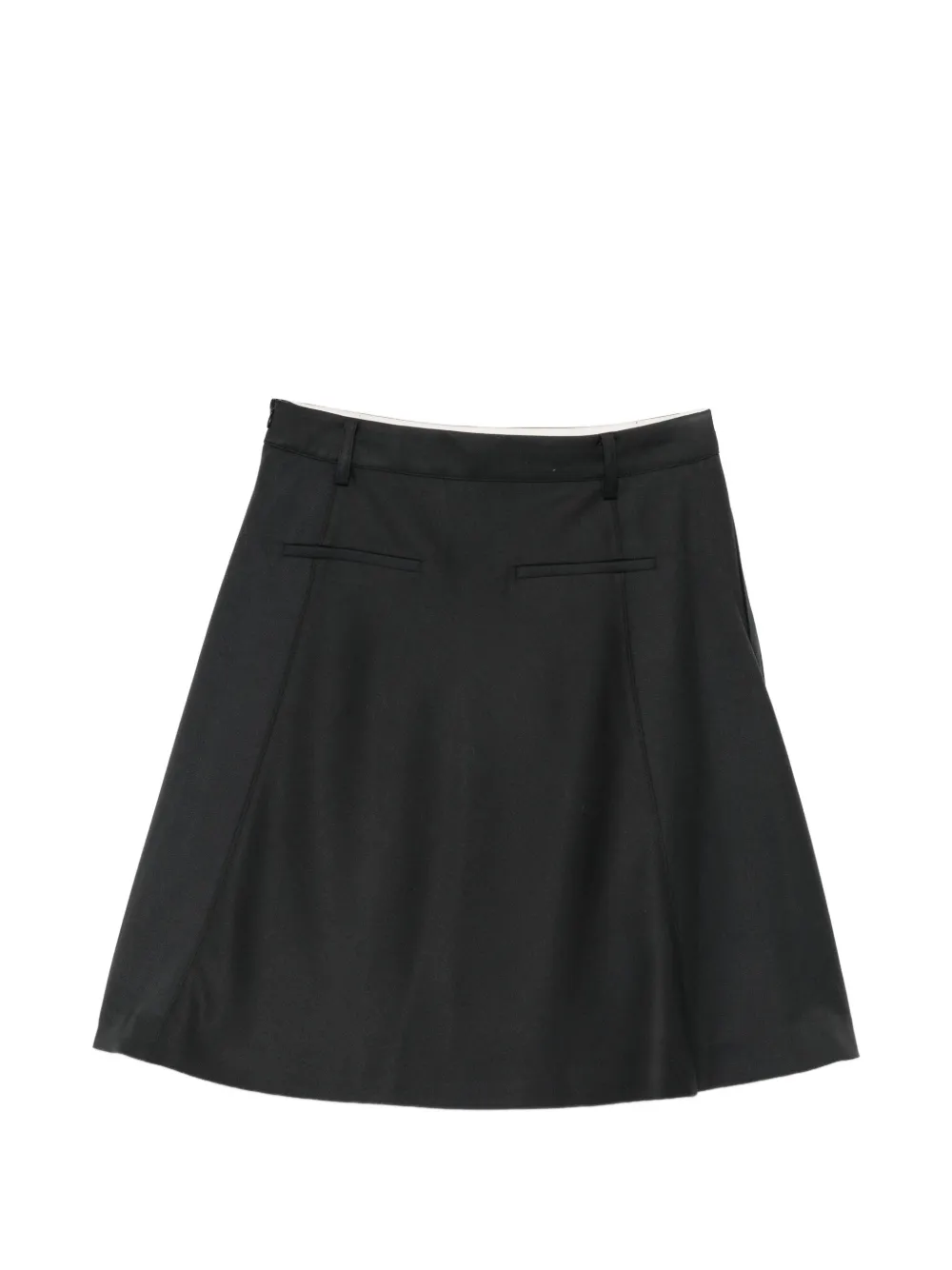 Low Classic Flared midi-rok Zwart