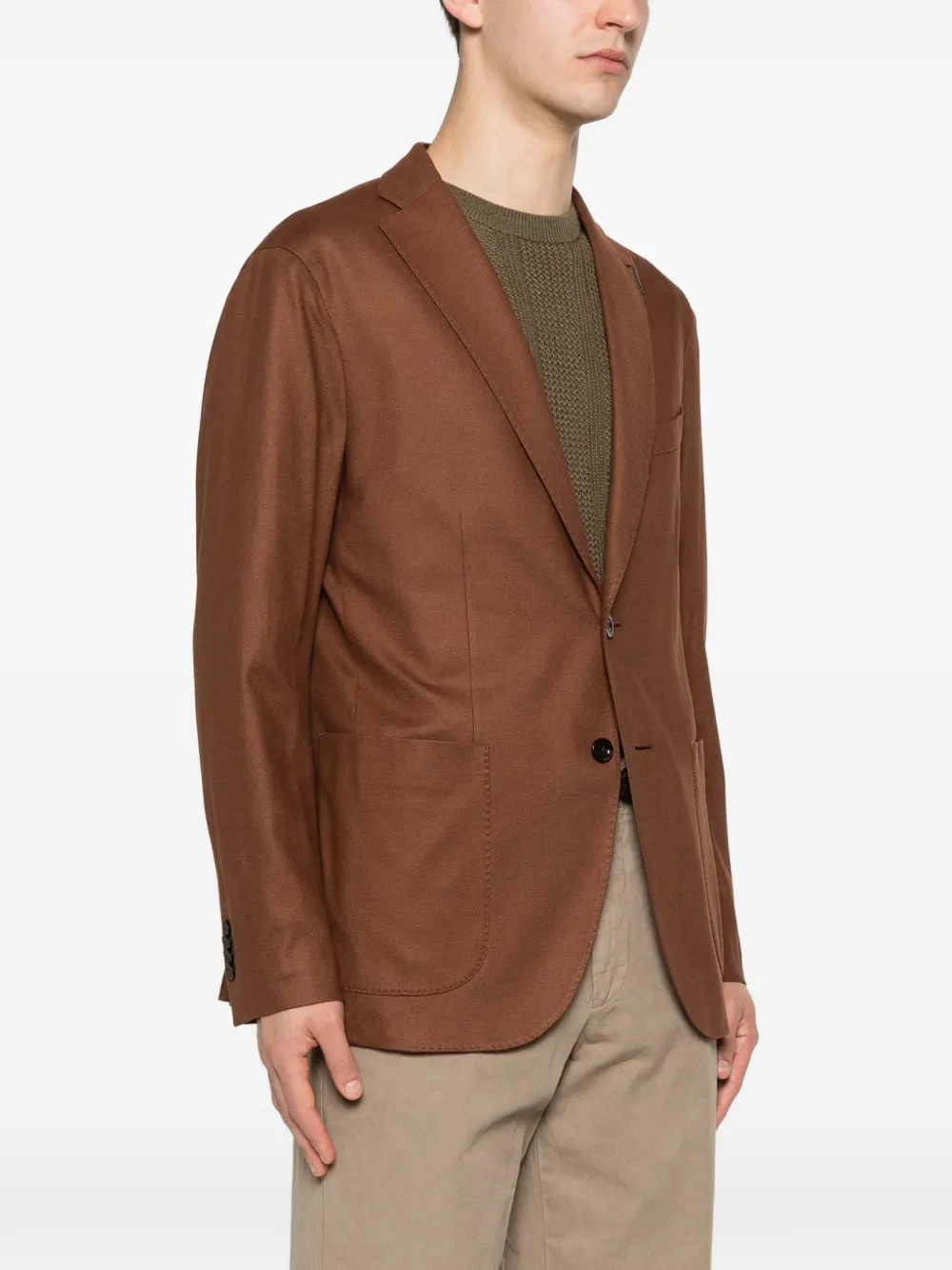 Boglioli Katoenen blazer Bruin