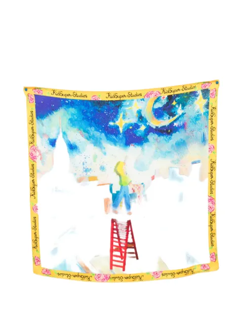 KidSuper floral-print scarf