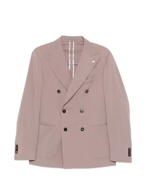 LUIGI BIANCHI MANTOVA double-breasted peak-lapel suit